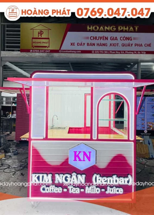 Kiot Bán Hàng Cà Phê 1m6 x 1m6 x 2m K121