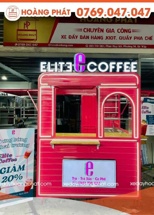 Kiot Bán Hàng Cà Phê 1m6x 1m6 x 2m K122