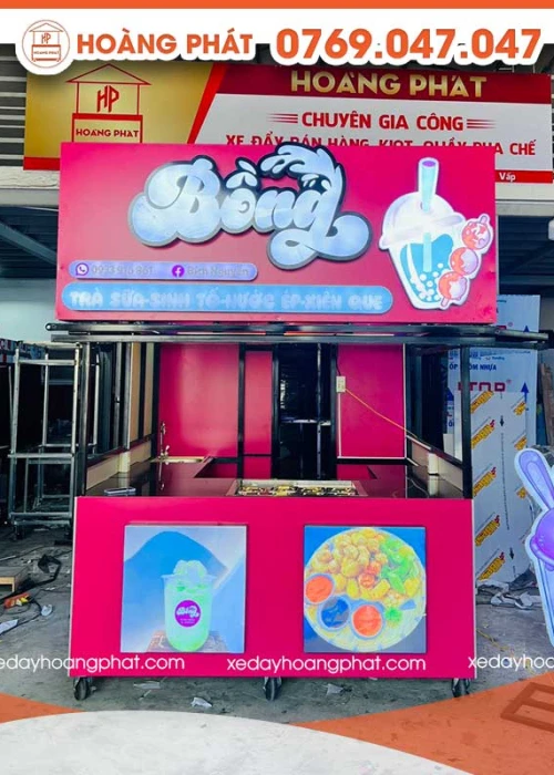 Kiot Bán Hàng Trà Sữa 2m x 2m x 2m K128