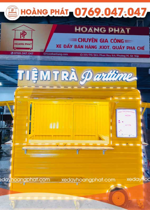 Kiot Bán Hàng Trà Trái Cây 2m3 x 1m7 x 2m K129