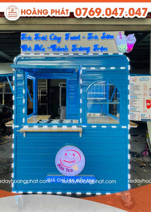 Kiot Bán Hàng Trà Sữa 1m6 x 1m6 x 2m K131