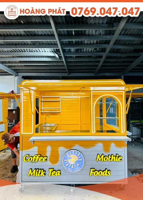 Kiot trà sữa cafe 2m x 1m8 K348