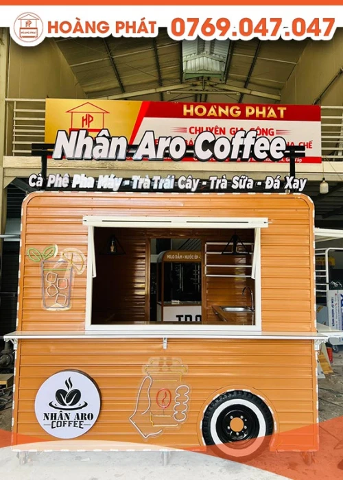 Kiot Cà Phê, Trà Sữa 2m4 x 2m x 2m K247