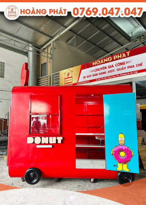 Kiot bán bánh Donut 3m x 2m K334