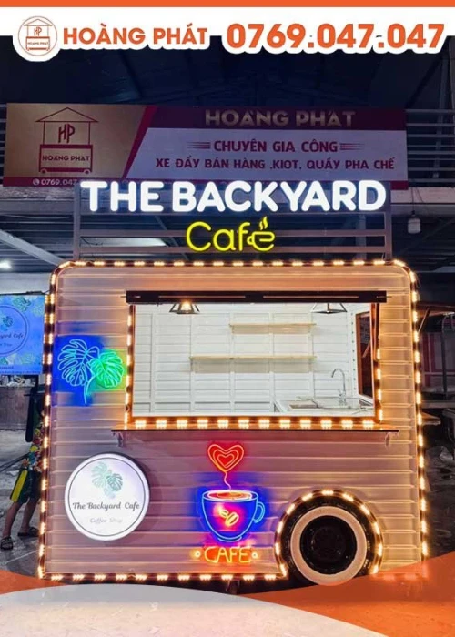 Kiot bán Cafe mô hình chiếc xe 2m3 x 1m7 x 2m K582