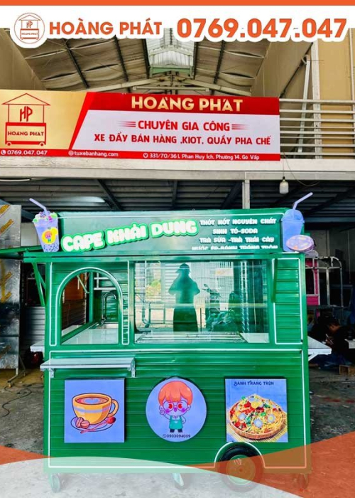 KIOT bán hàng bán nước uống đa dạng 1m8 x 1m5 x 2m K311