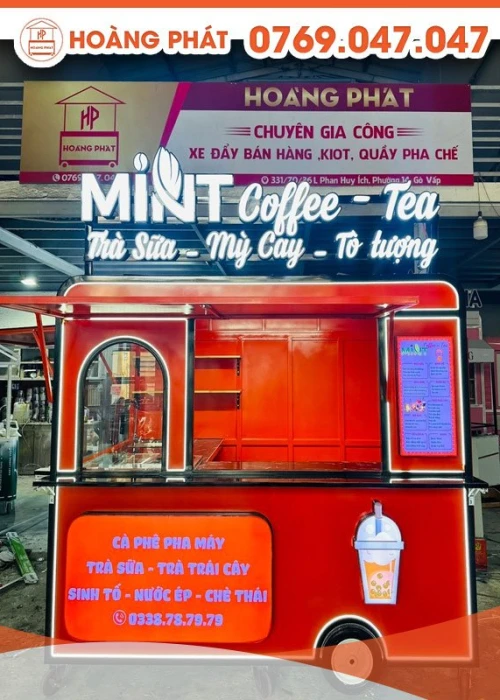 KIOT bán cà phê và đa dạng thức uống khác 2m3 x 1m7 x 2m K568