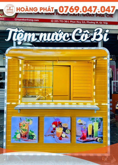 KIOT bán hàng tiệm nước Cô Bi 1m8 x 1m2 x 2m K561