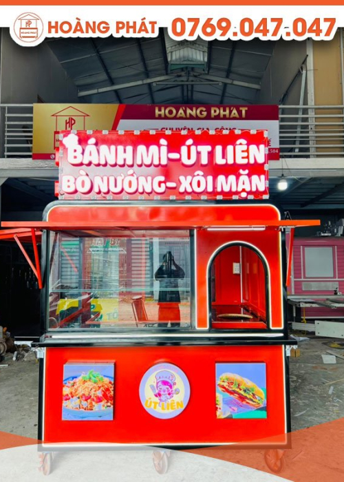KIOT bán bánh mì, bò nướng, xôi mặn 2m x 1m7 x 2m K558