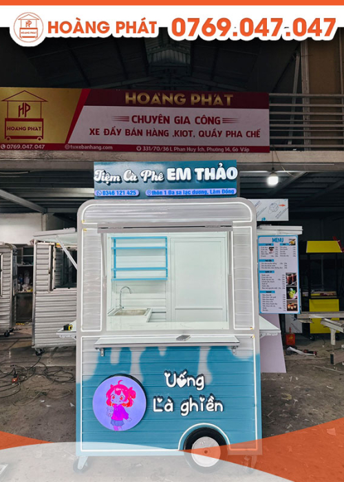 Kiot bán cafe 1m4 x 1m6 K417