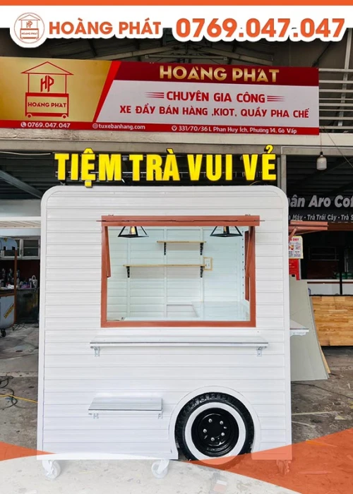 Kiot Trà Vui Vẻ 1m8 x 1m7 x 2m K246