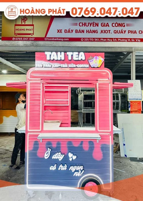 Kiot trà cafe 1m4 x 1m4 K345