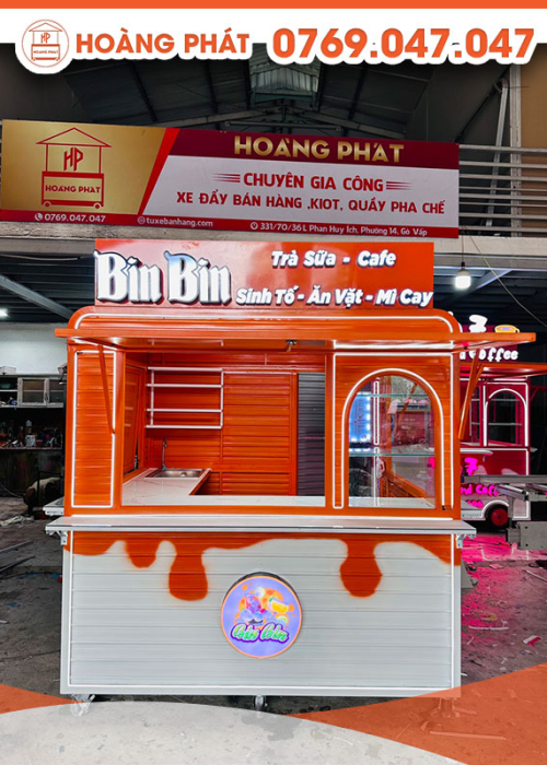 Kiot bán trà sữa 2m x 1m8 K333