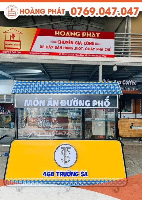 Xe Đồ Ăn Đường Phố 1m8  x 60 x 2m XBH245