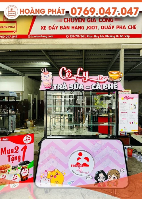 Xe Trà Sữa 1m2 x 60 x 2m XTS270