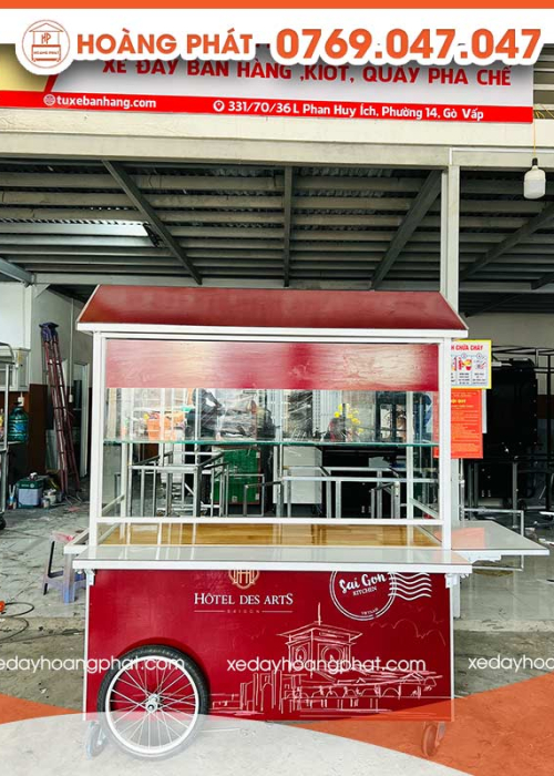 Xe Bán Hàng 1m-1m8 x 60 x 2m XBH91