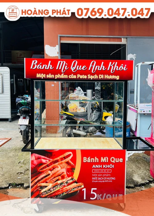 Xe Bánh Mì Que 1m2 x 60 x 2m XBM240