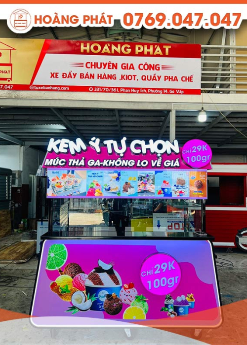 Xe Kem Ý 1m6 x 60 x 2m XBH258