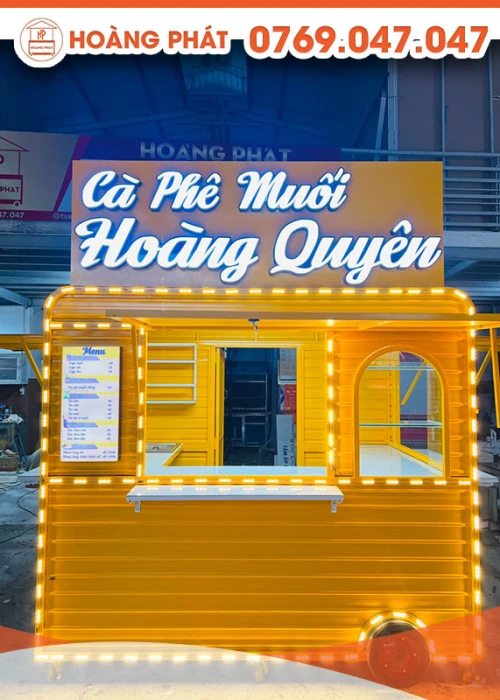 Kiot bán cà phê 1m8 x 2m K290