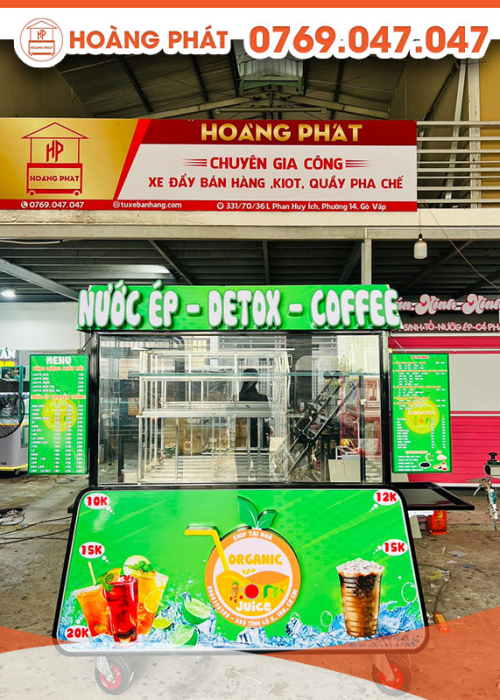 Xe cà phê nước ép 1m5 x 60 XCF293