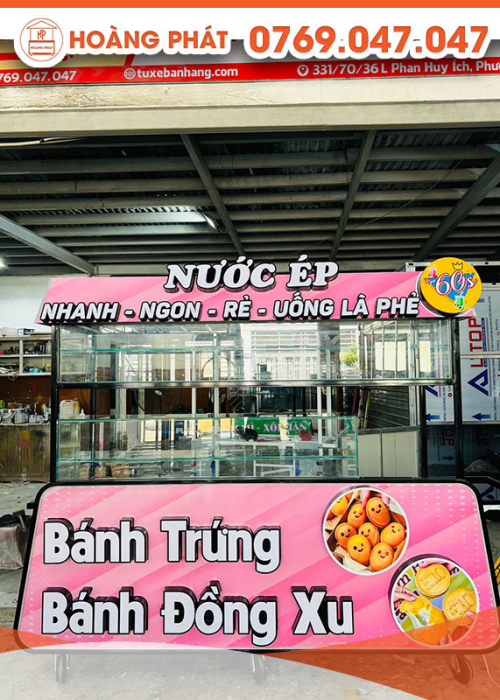 Xe bánh trứng, bánh đồng xu 2m x 60 x 2m XBH431