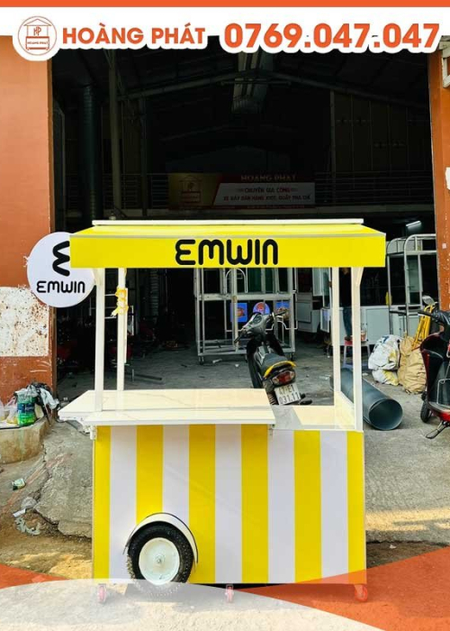 Xe bán hàng style đơn giản 1m6 x 60 x 2m XBH314