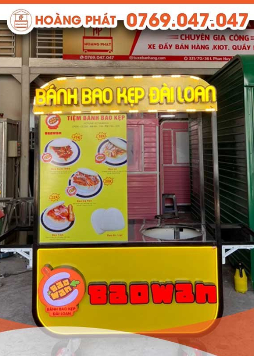 Xe Bánh Bao Kẹp Đài Loan 1m2 x 60 x 2m XBH472