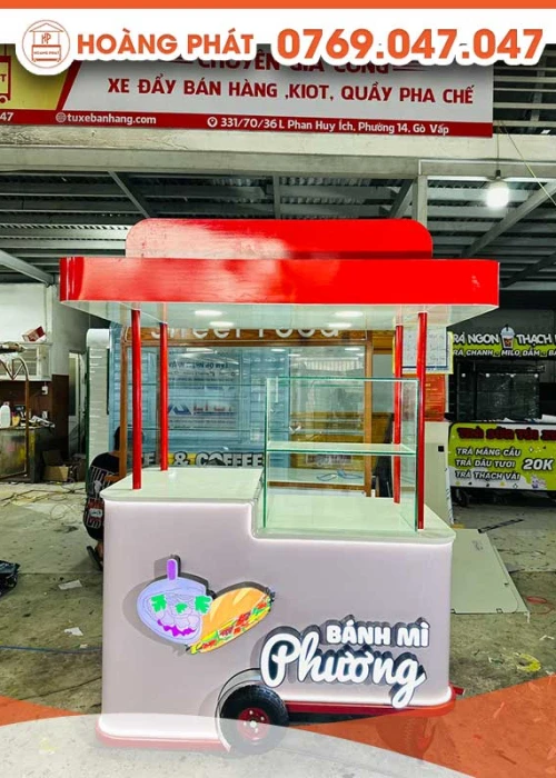 Xe bánh mì 1m4 x 60 x 2m XBM343
