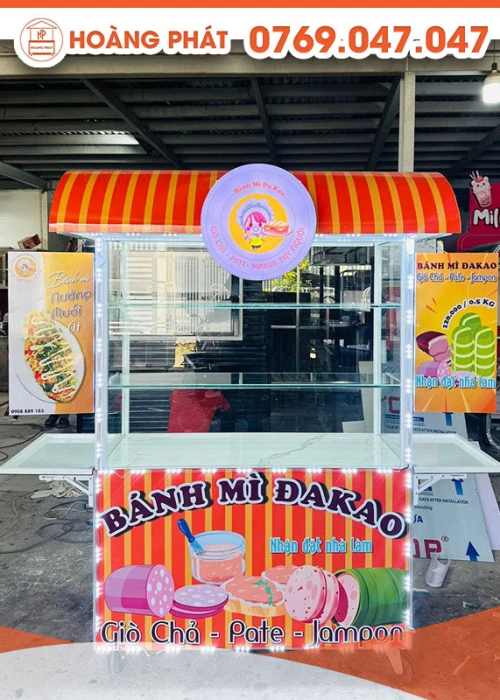 Xe bánh mì Đa Kao 1m2 x 60 x 2m XBM405