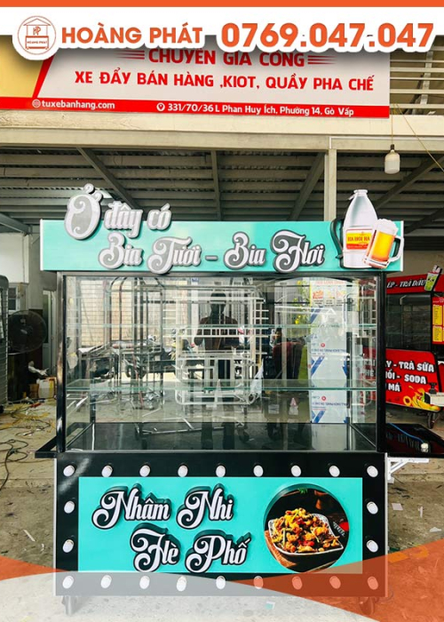 Xe Bán Bia Hơi 1m6 x 60 x 2m XBH259