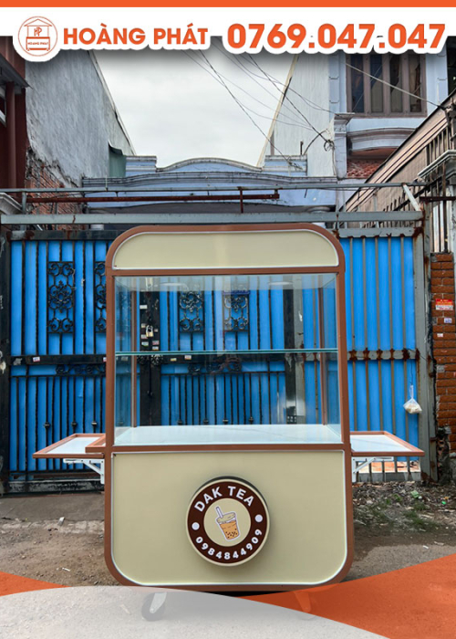 Xe trà sữa và cafe 1m2 x 60 x 2m XTS432