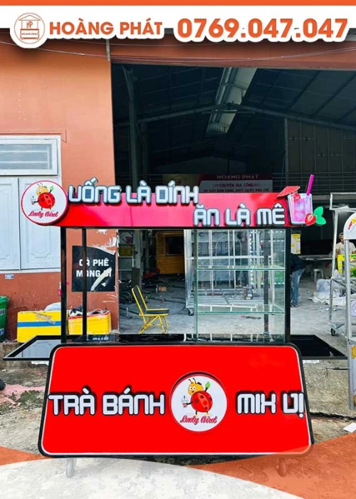 Xe bán hàng ăn uống 1m6 x 60 XBH341