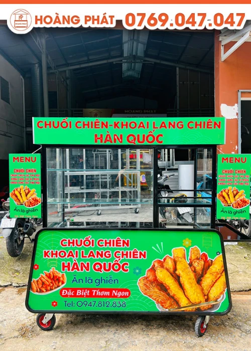 Xe bán chuối chiên 1m6 x 60 XBH369