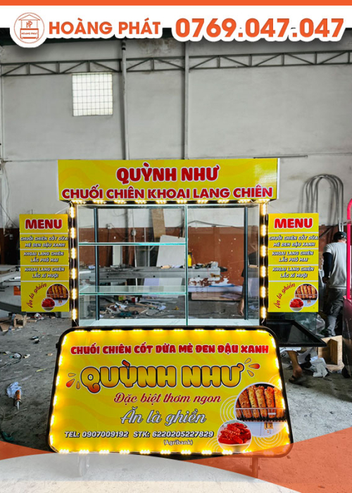 Xe chuối chiên 1m2 x 60 x 2m XBH398