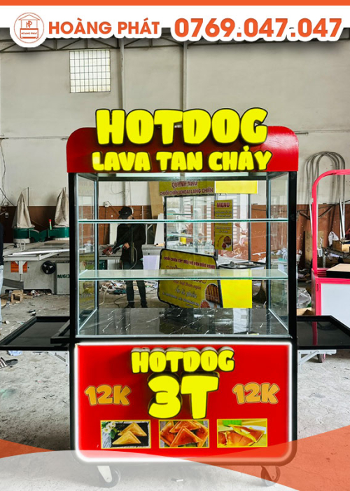 Xe bánh Hotdog 1m2 x 60 x 2m XBH395