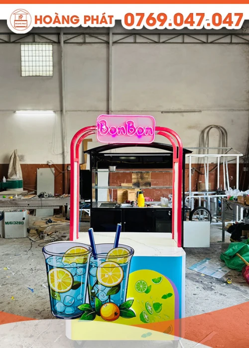 Xe trà chanh 1m x 60 x 2m XBH388