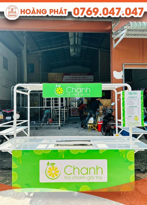 Xe trà chanh giả tay siêu hot 2m x 60 x 2m XBH386