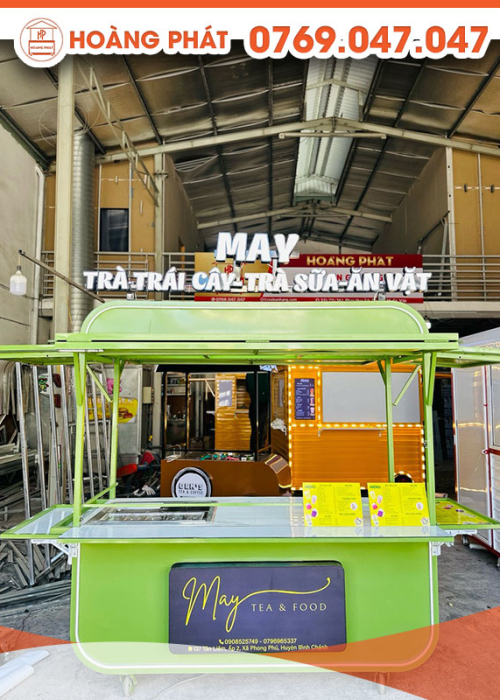 Xe trà trái cây 1m6 x 60 x 2m XBH477