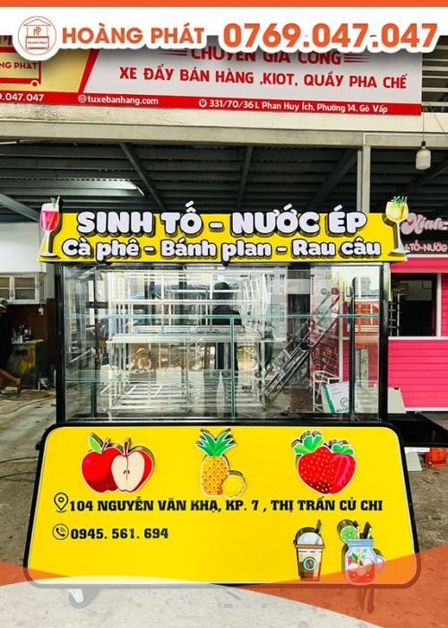 Xe sinh tố nước ép 1m6 x 60 XST285