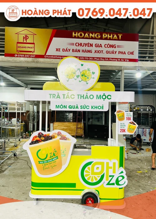 Xe trà tắc thảo mộc 1m5 x 60 XBH282