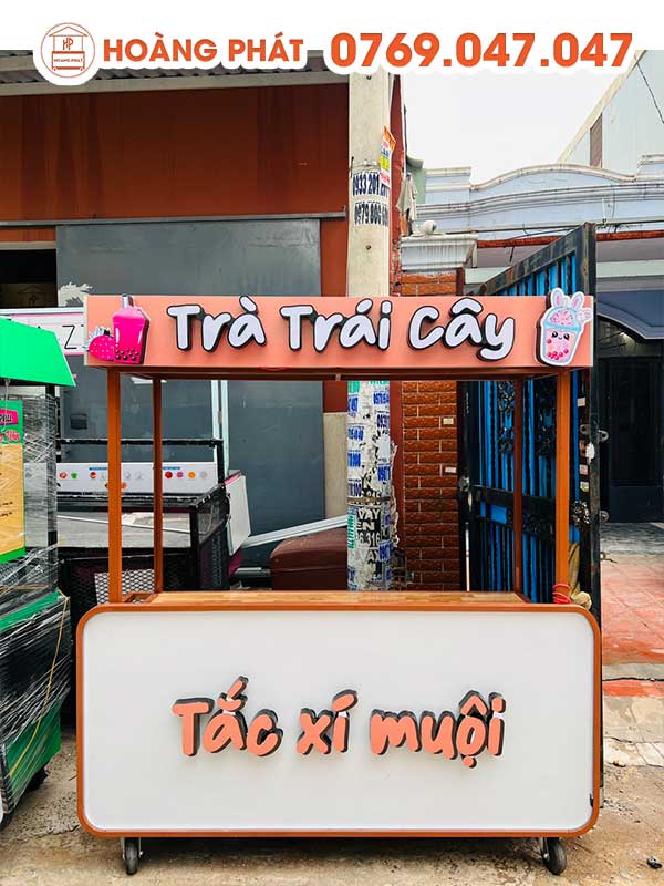 Xe Trà Tắc Trái Cây 1m-1m8 x 60 x 2m XTS11