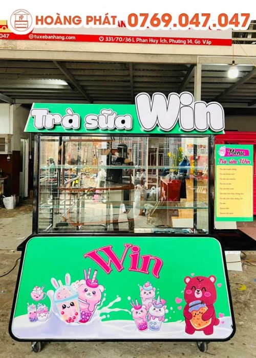 Xe Trà Sữa 1m-1m8 x 60 x 2m XTS08