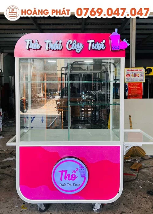 Xe Trà Trái Cây Tươi 1m-1m8 x 60 x 2m XTS06