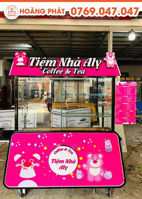 Xe Trà Sữa, Cà Phê 1m-1m8 x 60 x 2m XTS37