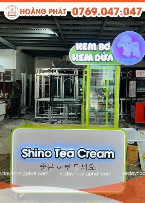 Xe Kem Bơ, Kem Dừa 1m-1m8 x 60 x 2m XBH69