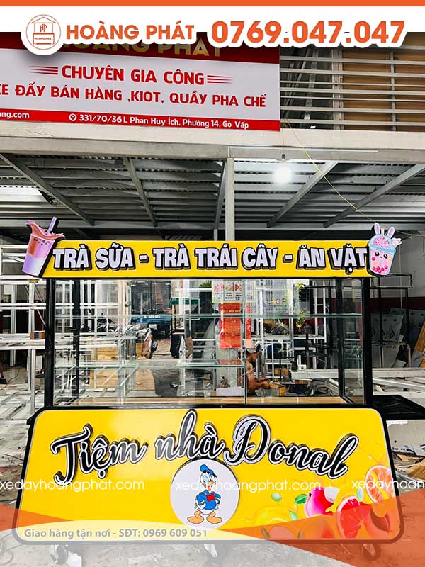 Xe Trà Sữa 1m-1m8 x 60 x 2m XBH73