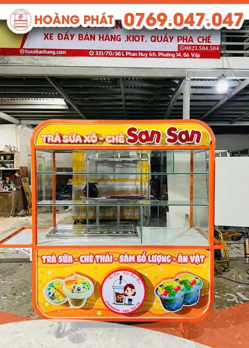 Xe trà sữa và chè 1m6 x 60 x 2m XTS705