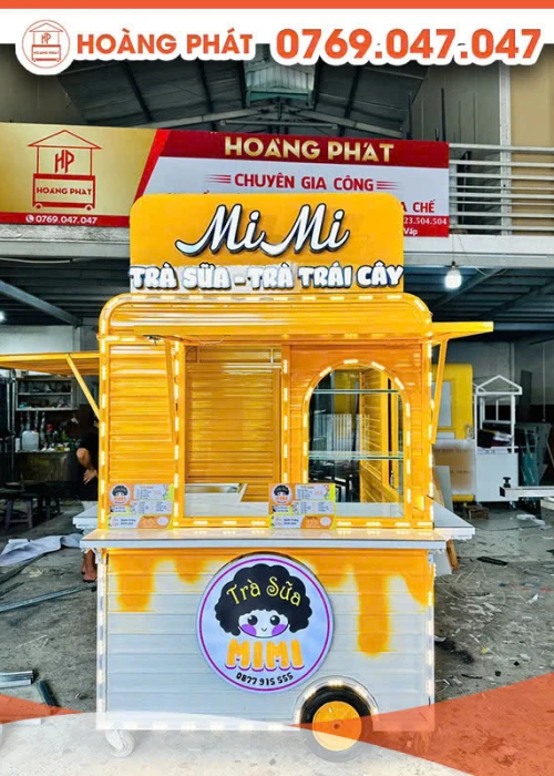 Kiot bán trà sữa 1m5 x 2m x 2m K706
