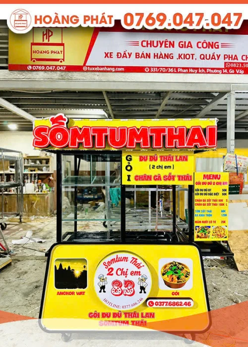 Xe gỏi đu đủ thái lan 1m2 x 60 x 2m XBH707